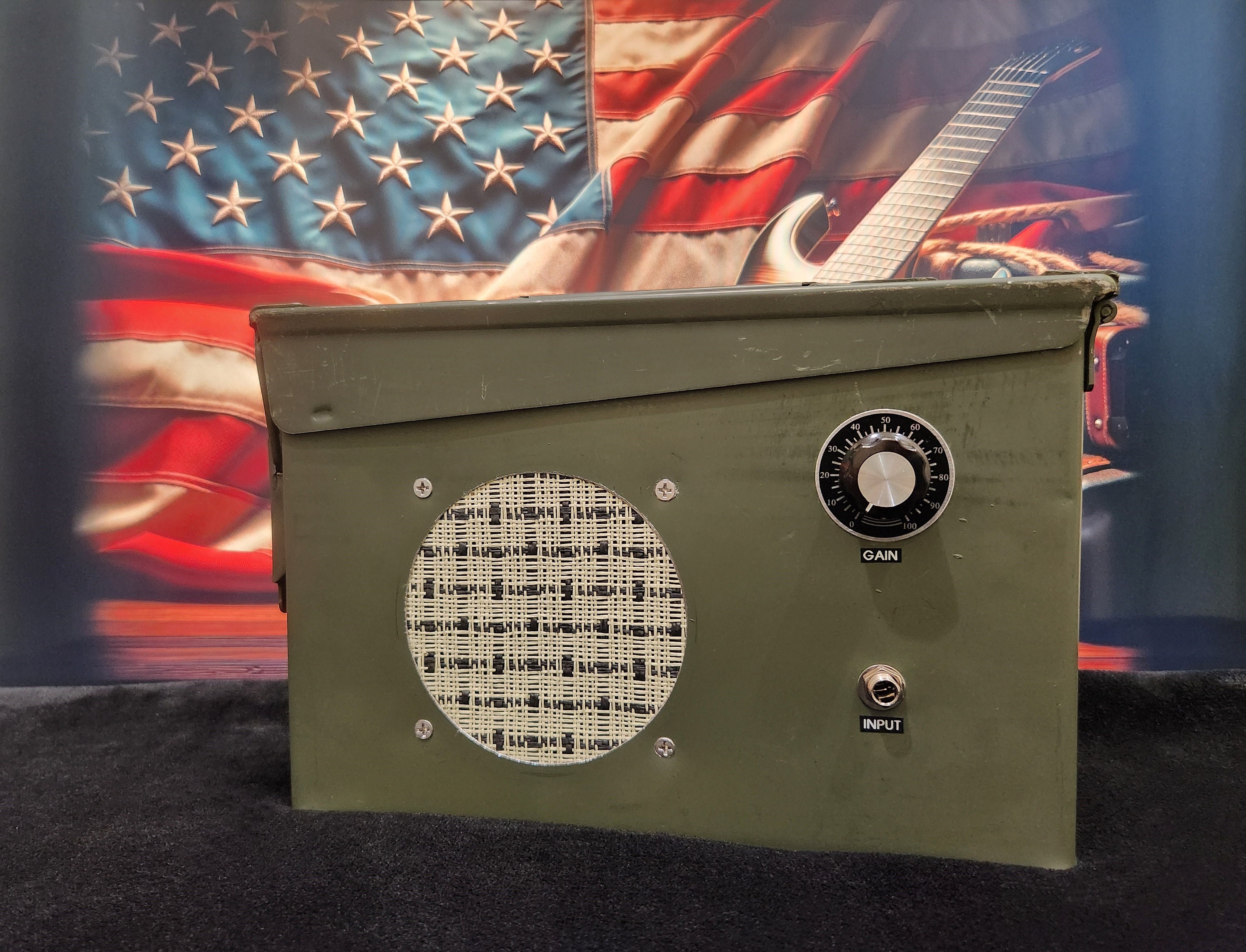 Handcrafted Portable Ammo Can Guitar Amp Unique Gift for Guitarists