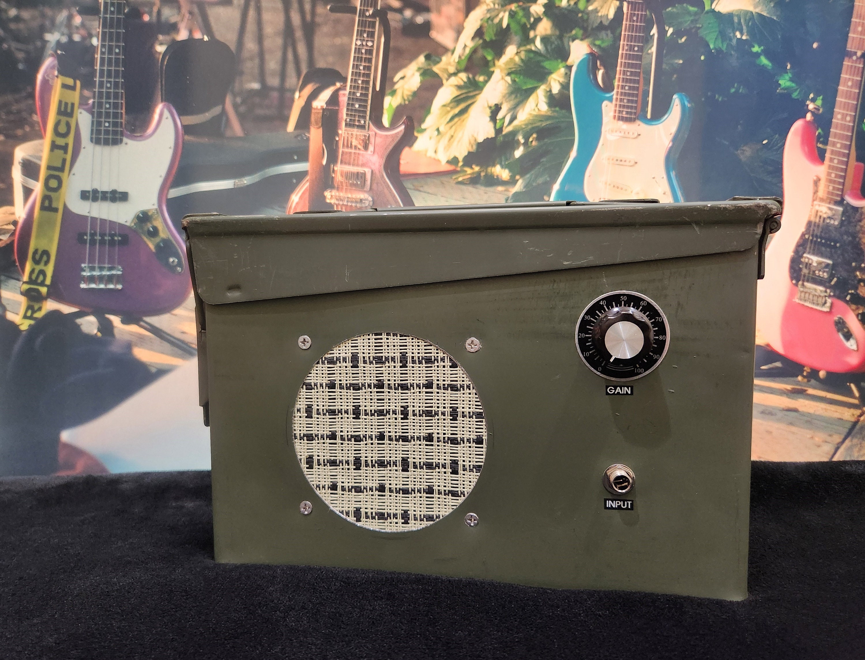 Handcrafted Portable Ammo Can Guitar Amp Unique Gift for Guitarists