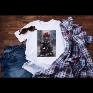 Camiseta gráfica trono