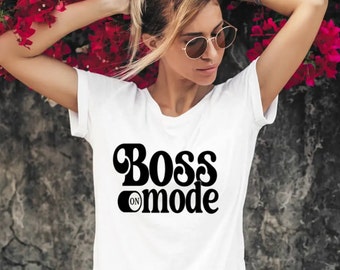 Modo Boss na camiseta gráfica