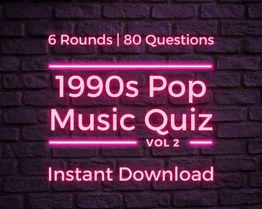 1990s Pop Music Quiz Family Trivia Games Night Party Quiz Etsy 1990s-pop-music-quiz-family-trivia-games-night-party-quiz-etsy