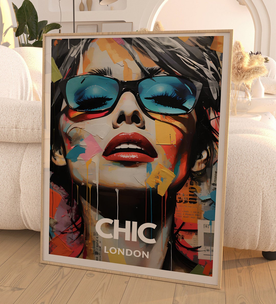 London Chic Digital Art Downloadable Print Poster Etsy