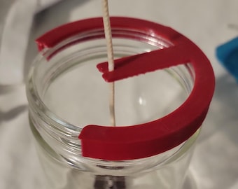 Custom Candle Wick Holder: Precise Centering Tool