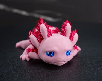 Adorable Axolotl Figurine - Strawberry Cutie