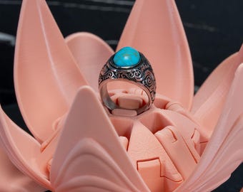 Blooming Flower Jewelry Holder – 3D Printed Holder for Rings