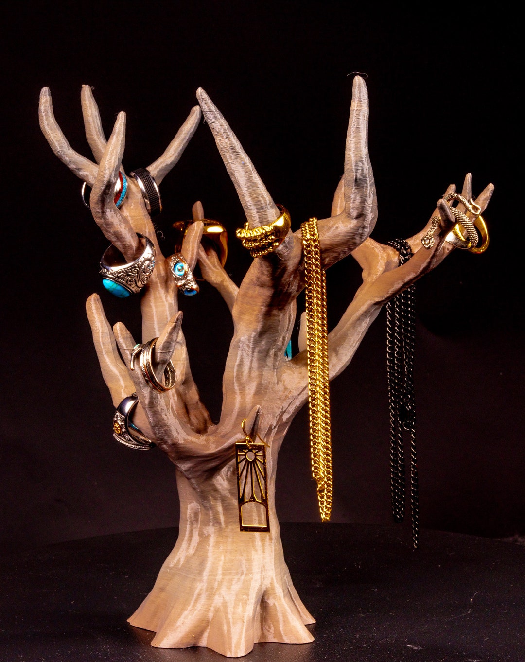 Elegant Jewelry Display Tree | 3D Printed Necklace & Earring Stand ...