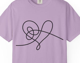 Love Yourself Heart T-Shirt: Comfort Colors,  Kpop Graphic Tee, BTS Fan Apparel