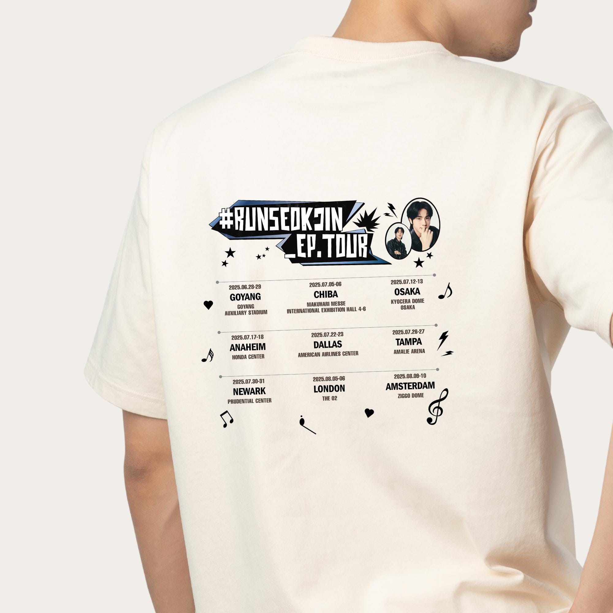 BTS ジン RUNSEOKJIN ツアーTシャツ BTS Jin RUNSEOKJIN EP. TOUR 2025 Shirt – Kpop Exchange