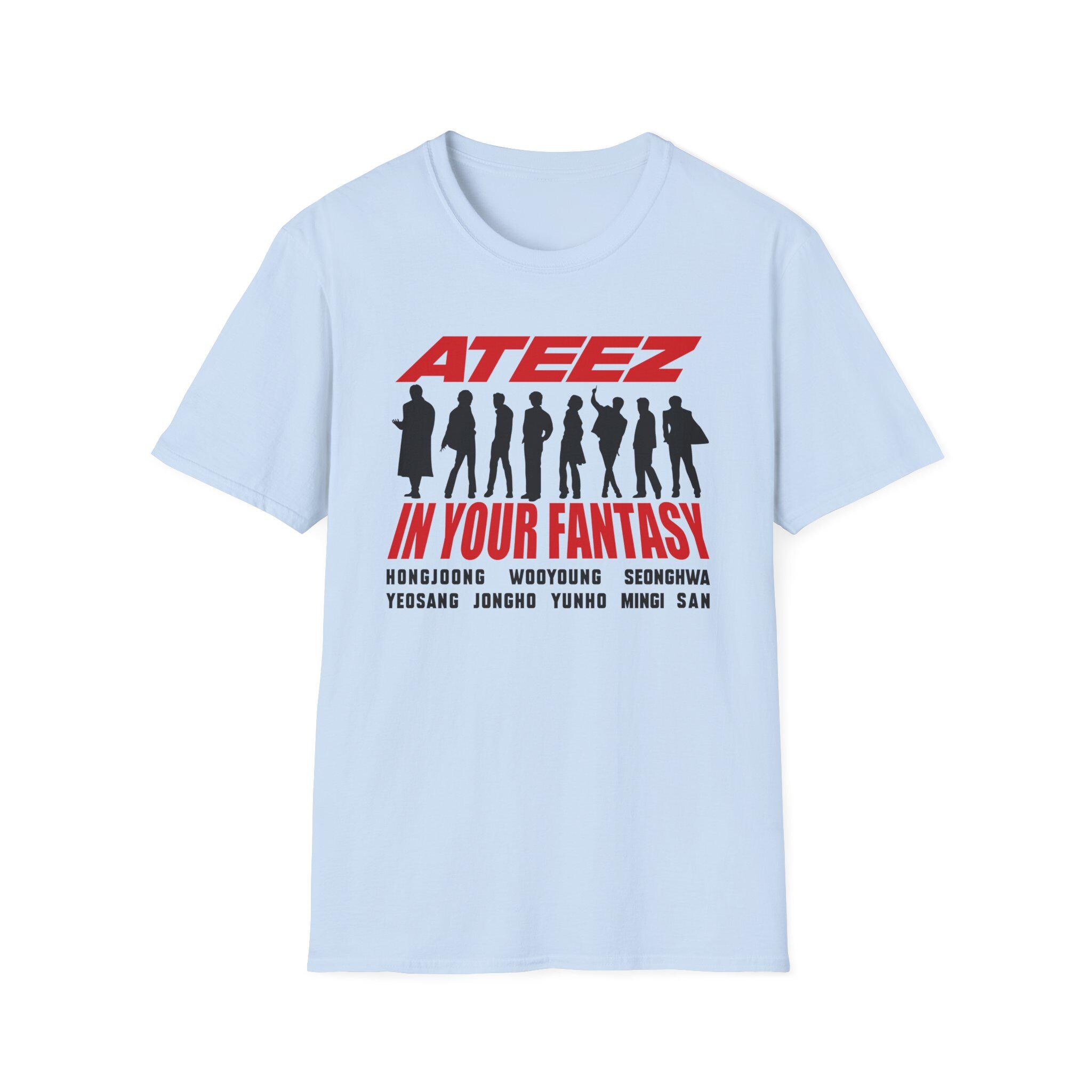 ATEEZ アチズ 멋 Tシャツ USツアー ATEEZ 2025 World Tour in Your Fantasy T-shirt, Ateez Shirt