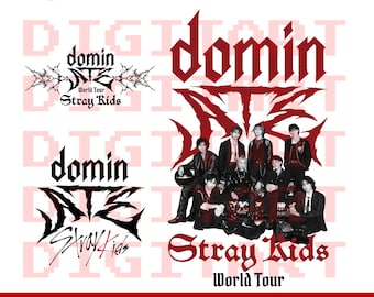 Stray Kids World Tour SVG PNG Files: Kpop Cricut Silhouette (Digital Download)