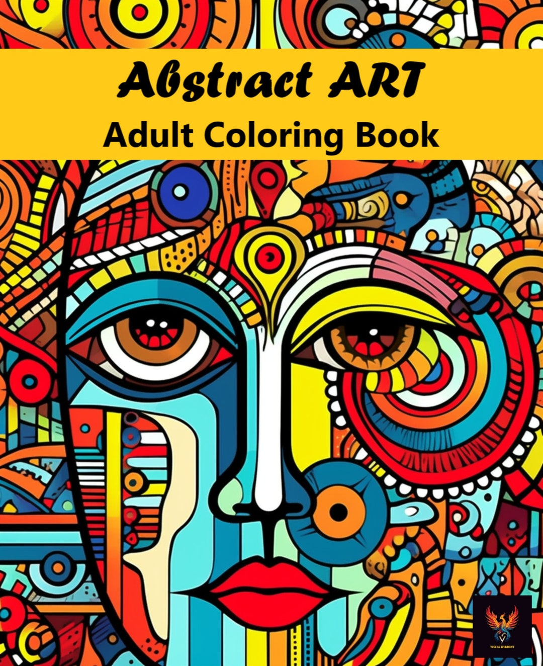 Abstract Art Coloring Book Perfect as a Personalized Art Gift for