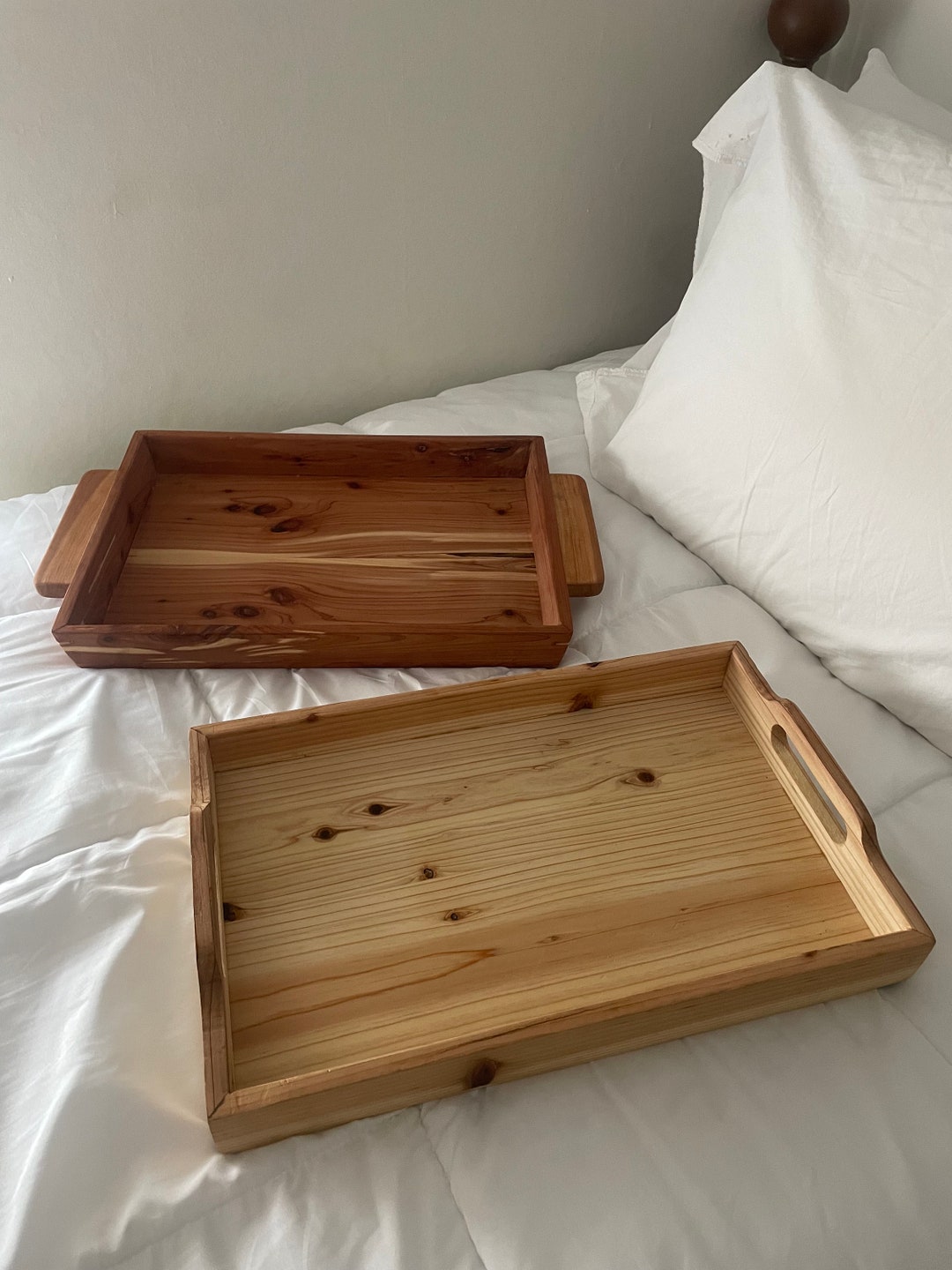 Handmade Wooden Bed Tray, Ottoman Tray, Laptop Desk, Serving Tray