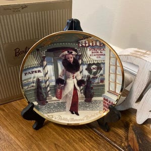 1997 Holiday Memories Collectible Barbie Plate/Numbered Collectible Barbie Plate