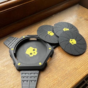 Helldivers 2 Hellpod Coaster Set + Landing Pod Gaming Desk Mug Holder