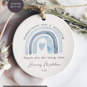 Godparents Ornament - Godmother Gift 2025