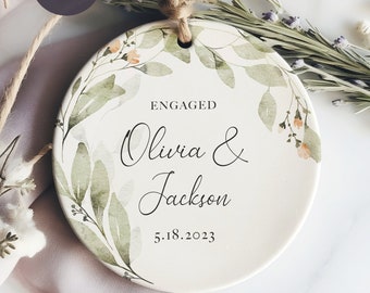First Christmas Engaged Ornament - Engagement Ornament 2023