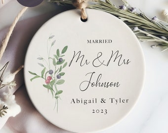 First Christmas Married - Married Ornament 2023