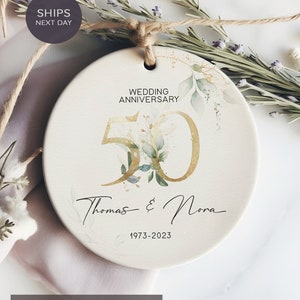 50th Anniversary Ornament - Anniversary Gift 2023