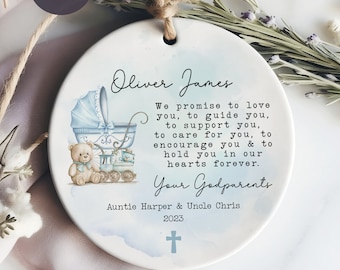 Godparents Ornament - Godchild Gift 2026