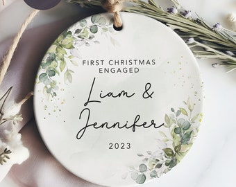 First Christmas Engaged Ornament - Engagement Ornament 2023