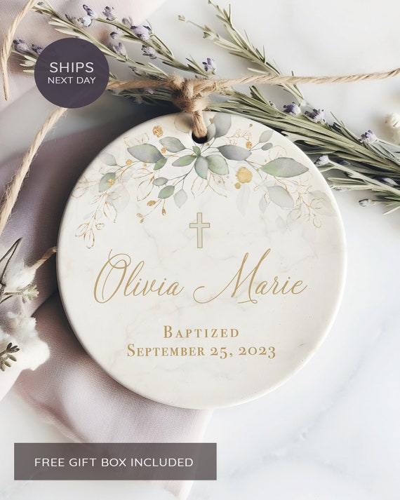 Baptism Ornament - Christening Gift 2026