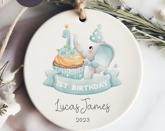 Boys Birthday Ornament - 1st Birthday Gift 2023