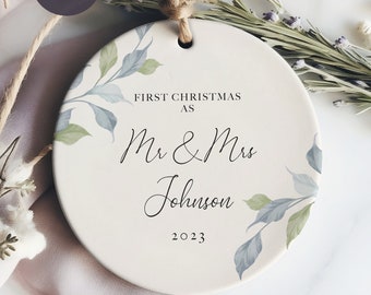 First Christmas Married - Married Ornament 2023