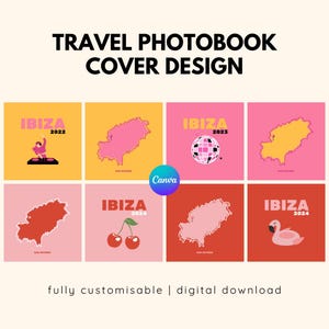 Custom Made to Order Reise Fotobuch Fotoalbum Titelseite und Lage Karte Grafik für zweite Innenseite Download bestellen