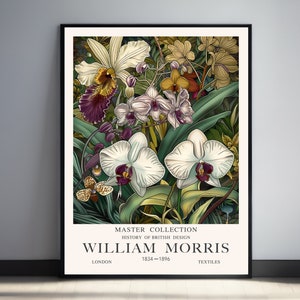 William Morris Print, Green William Morris Exhibition Print, William Morris Poster, William Morris Floral  Wall Art, Vintage Textiles Art