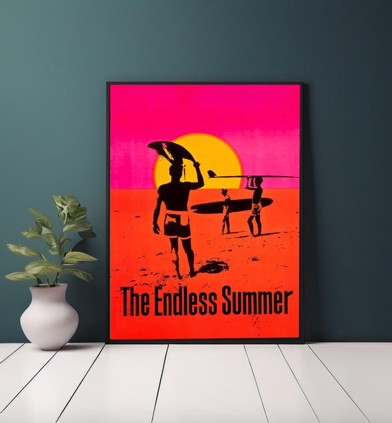 The Endless Summer Surf Wall Art: Vintage Surfer Print Authorised