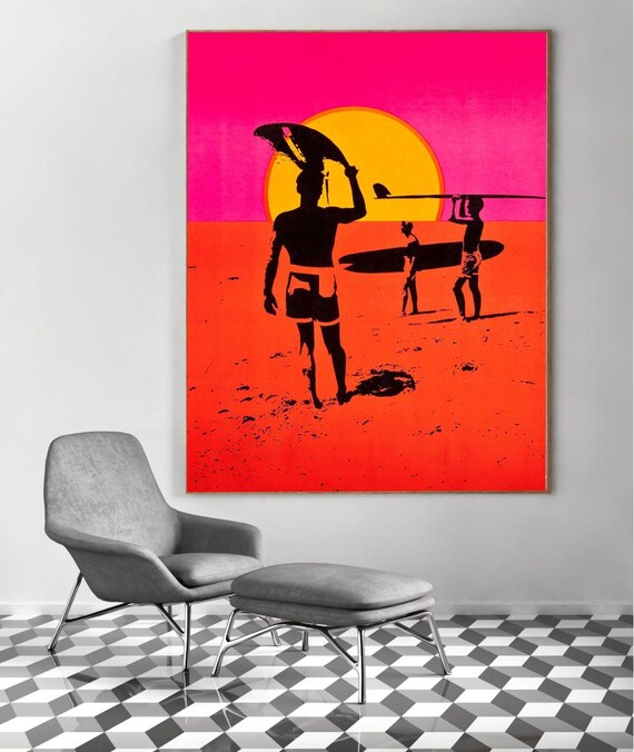 Endless Summer Surf Poster, Licensed Surf Movie Poster, Vintage