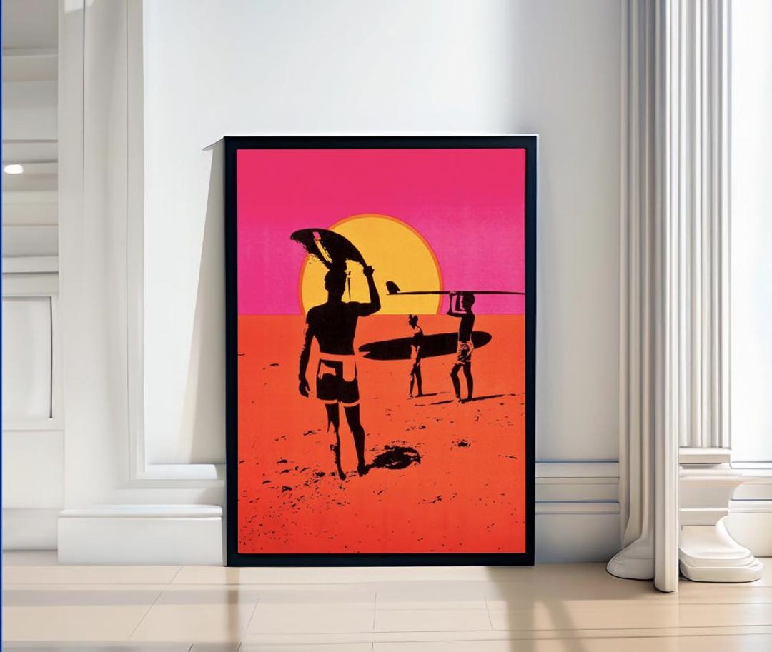 THE ENDLESS SUMMER サーフアート Endless Summer Surf Poster, Licensed Surf Movie Poster, Vintage