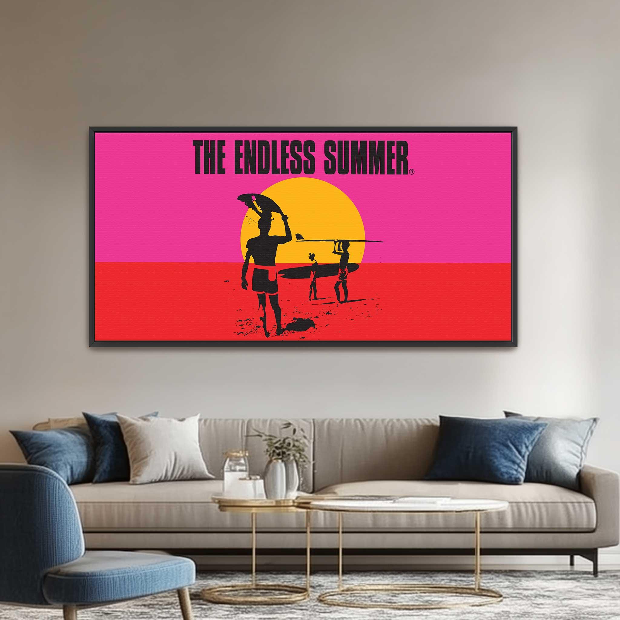 Surf Print the Endless Summer Poster, Licensed Vintage Surf Movie