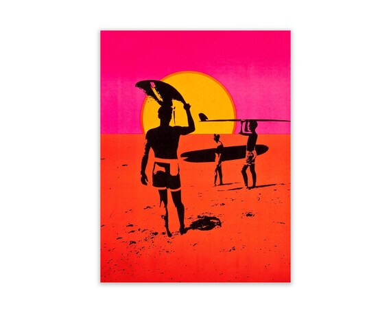 Endless Summer Surf Poster, Licensed Surf Movie Poster, Vintage