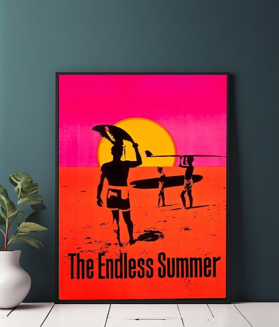THE ENDLESS SUMMER サーフアート The Endless Summer Surf Wall Art: Vintage Surfer Print Authorised