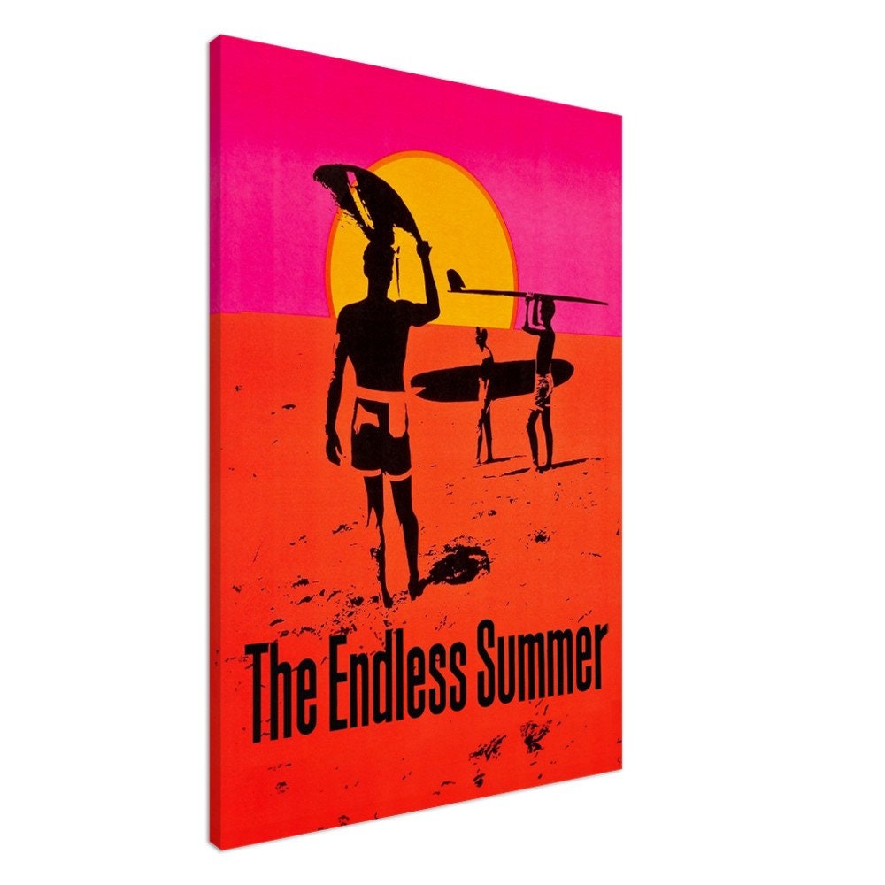 サーフィン・ボディボード The Endless Summer 40th Anniversary BOX The Endless Summer Surfer Canvas Print, Mid Century Surf Canvas