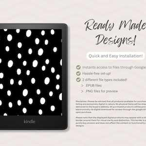12 Ready-Made Kindle Lock Screens Patterns V1 Basic & Paperwhite Screensaver Wallpaper Bundle e.pub Files DIGITAL DOWNLOAD image 3