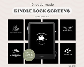 Full Screen Ready-Made Kindle Lock Screens, Compatible with Kindle Paperwhite & Basic, Customised Kindle .epub files, Digital Download