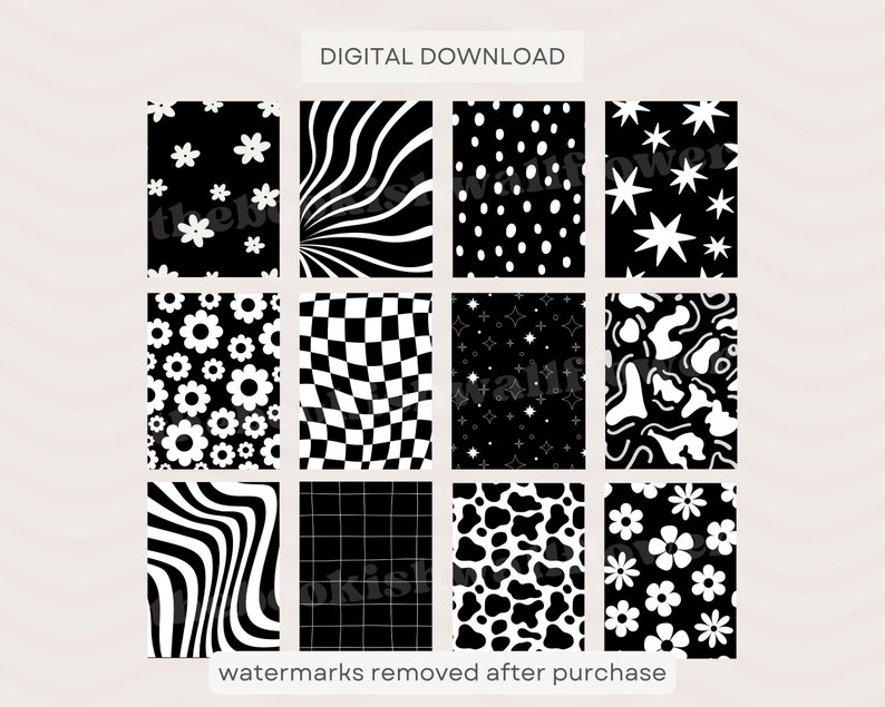 12 Ready-Made Kindle Lock Screens Patterns V1 Basic & Paperwhite Screensaver Wallpaper Bundle e.pub Files DIGITAL DOWNLOAD image 2