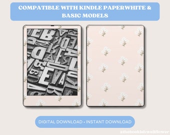 DIGITAL DOWNLOAD | Compatible with Kindle Paperwhite & Basic Models | Print at DecalGirl.com | Daisy Chain