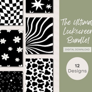 12 Ready-Made Kindle Lock Screens Patterns V1 Basic & Paperwhite Screensaver Wallpaper Bundle e.pub Files DIGITAL DOWNLOAD image 5