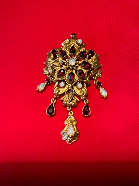 Jeweled Brooch by Florenza Circa 1950's