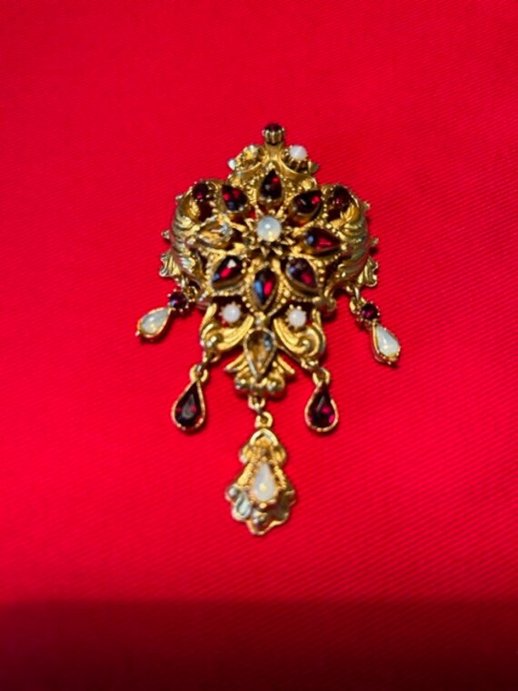 【超美品】FLORENZAヴィンテージ  1950-1960年代　ブローチ Vintage 1960s FLORENZA Signed Statement Brooch Victorian