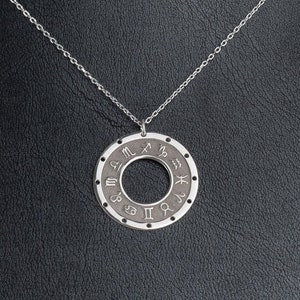 925 sterlingzilver sterrenbeelden ketting, astrologie sieraden, sterrenbeeld hanger, horoscoop bedel, hemelse astroloog cadeau, aangepast cadeau