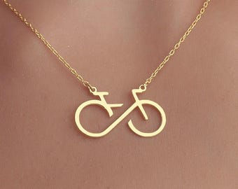 Fahrrad-Halskette, Fahrrad-Anhänger, Radfahrer-Geschenk, Sport-Schmuck, Biker-Geschenk, Fahrrad-Schmuck, Fahrrad-Liebhaber-Geschenk, minimalistische Halskette, Geschenk für sie