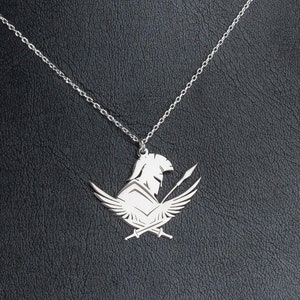 Custom Gladiator Warrior Spartan Knight Necklace in 925 Sterling Silver, Mythology Spartacus Pendant, Rome Jewelry, Knight Boyfriend Gift