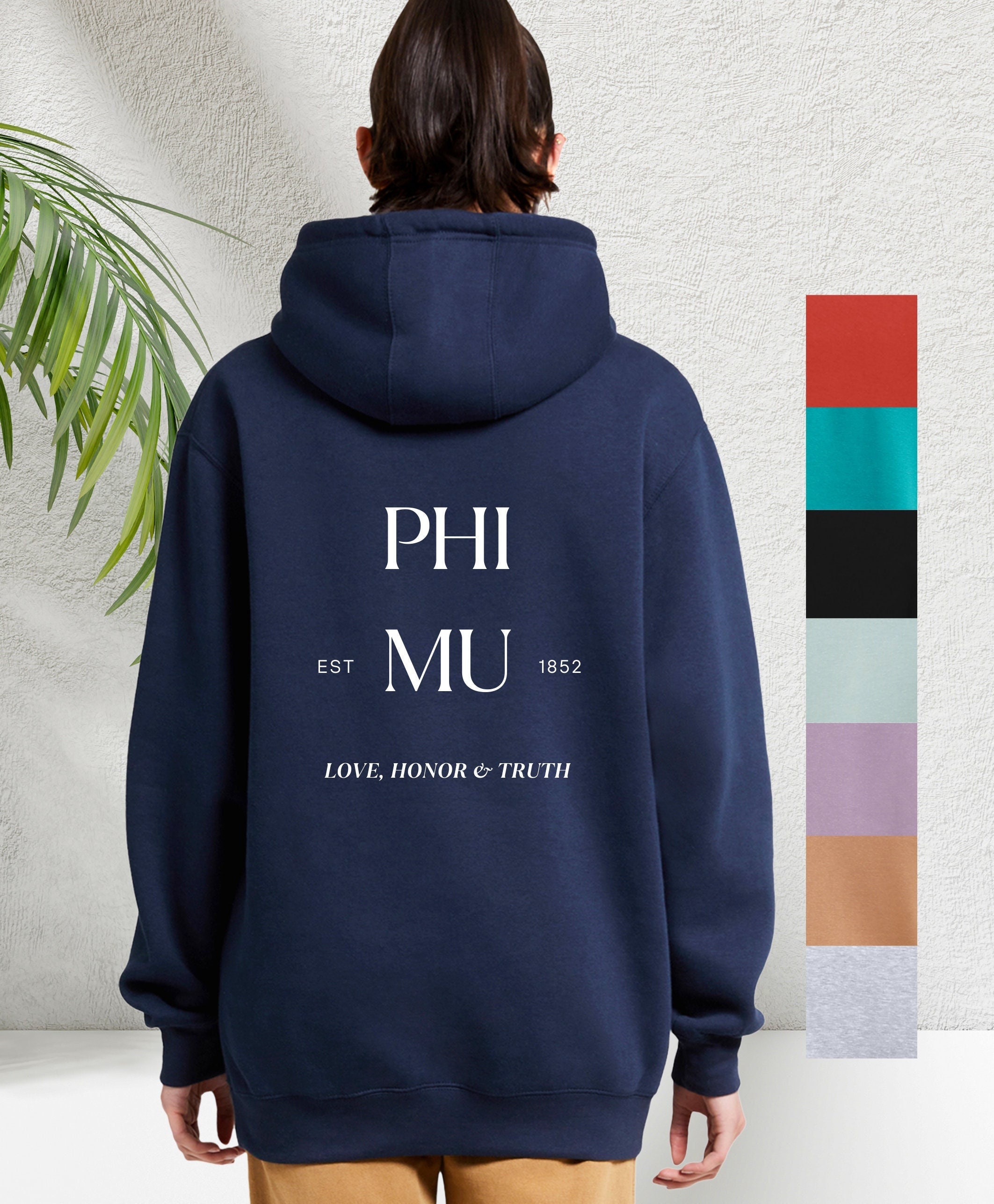 Cropped Sweatshirt Phi Mu Corded Sweatshirt Phi Mu Long Sleeve