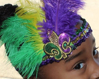 temu mardi gras headband