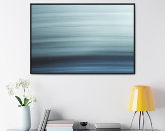 Calm and Relaxing Artwork on a Canvas Gallery Wrap, Minimalistic Style Abstract, Photographic Print, Wall Decoration for home office