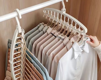 11 Hole Space Saving Multi Function Hanger Closet Organizer Clothing